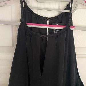 Halter Chiffon Black Mini Dress